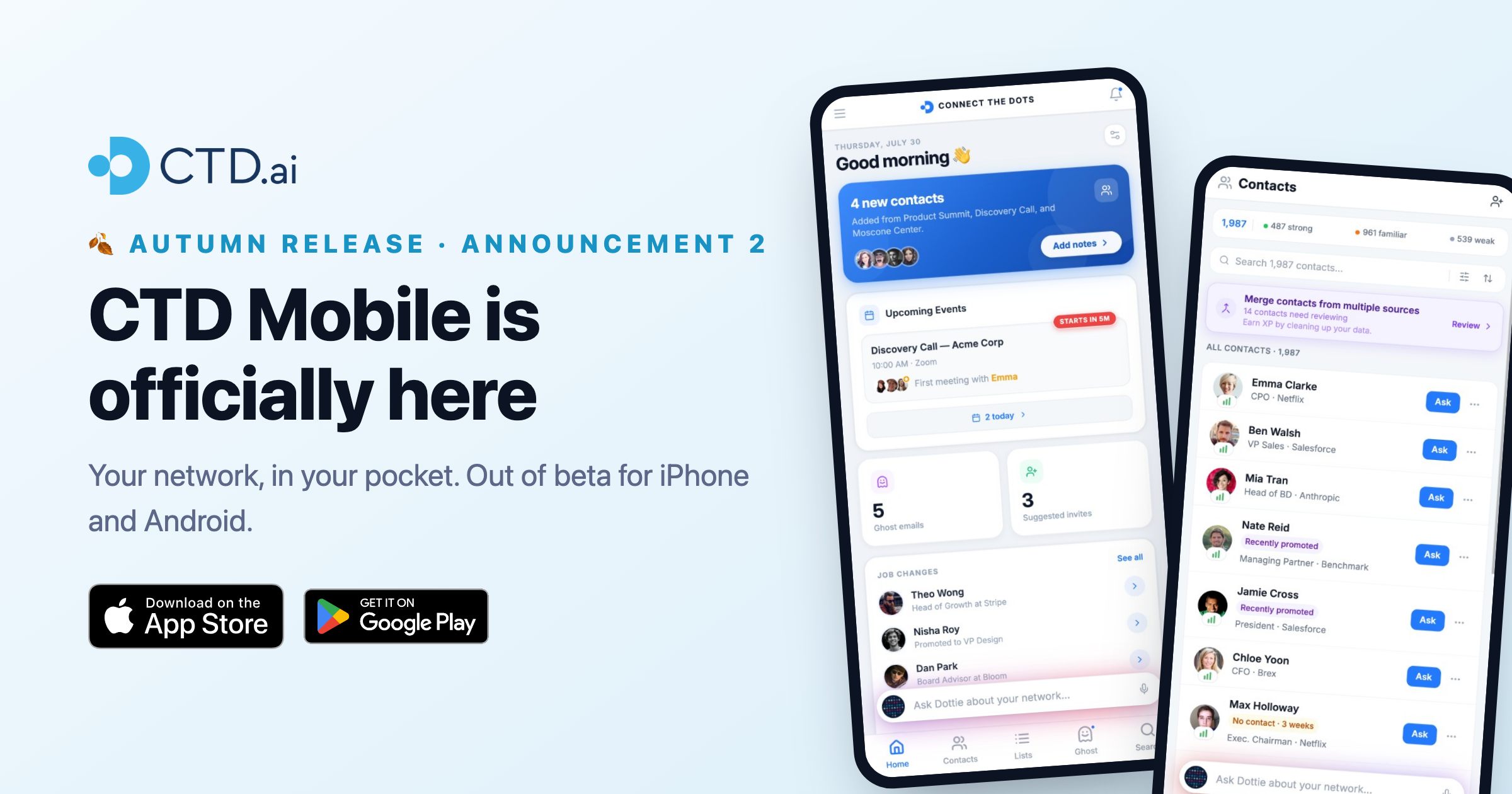 Autumn Release: CTD Mobile is officially here